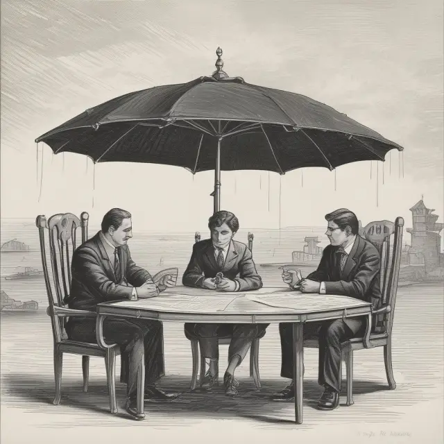 Parties agreeing on liquidated damages under an umbrella, representing the contract