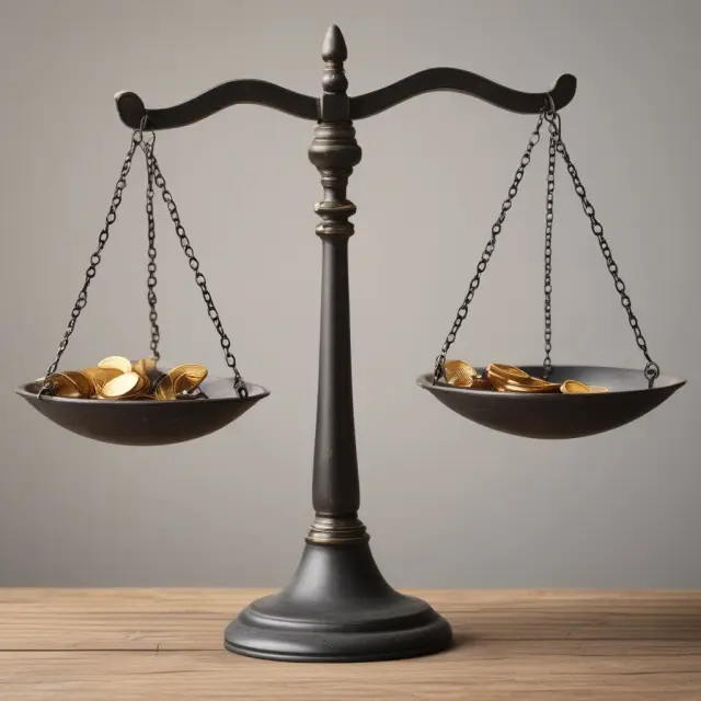 An image of three balances, one for each type of damage, with items shifting to keep them in equilibrium: economic, non-economic, and punitive.