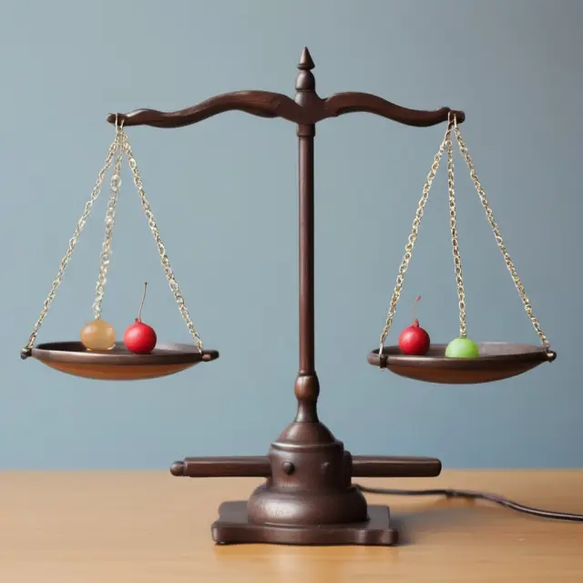 Two parties in negotiation, creating a balanced 