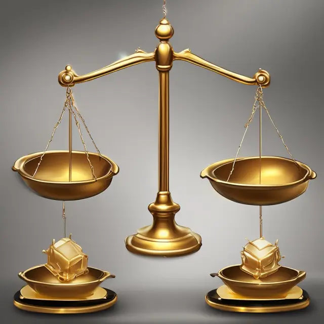 Golden scale weighing corporations distributing liquidating dividends and individual shareholders receiving them, symbolizing fair taxation