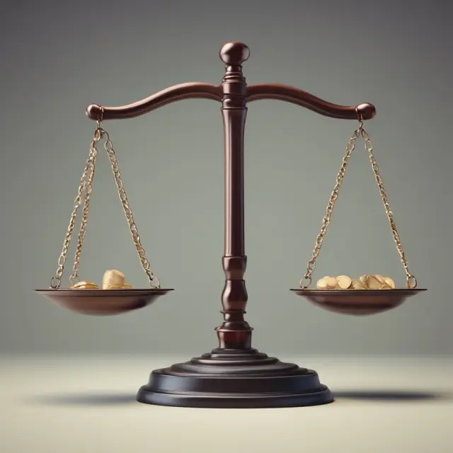 Image of a balance scale with common and preferred stockholder figures balancing the weights. Liquidation preference depicted by a gold coin flowing from one side to the other.