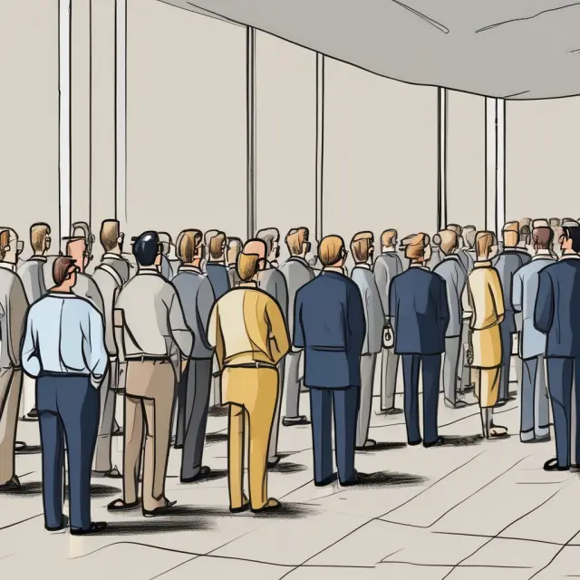 A liquidator managing a sale of company assets while creditors wait and stakeholders observe