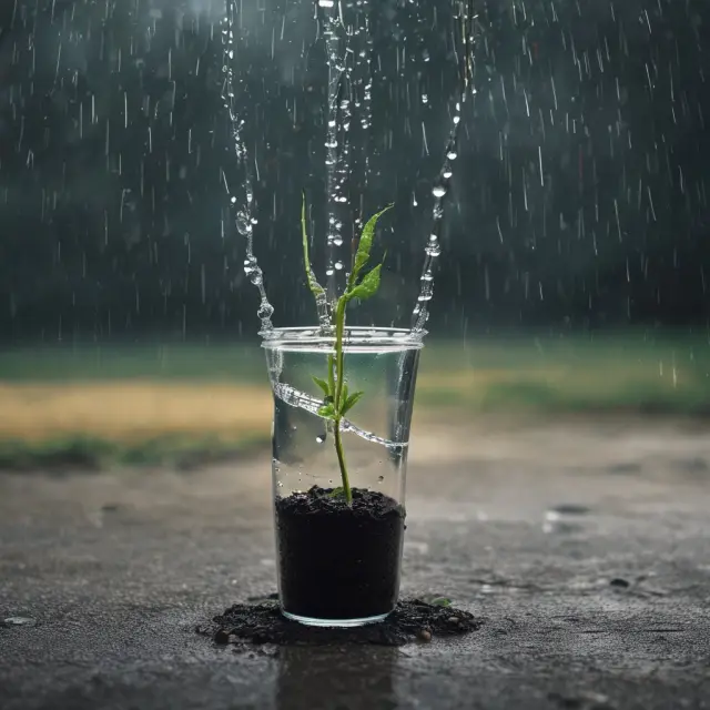 An image of a watering can pouring rain into a garden, symbolizing market liquidity nourishing the efficient markets theory