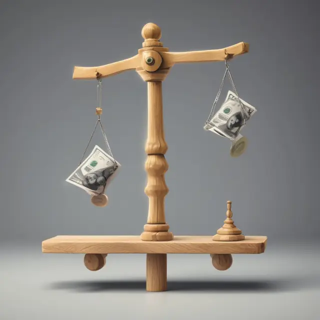 Seesaw showing cash and interest rates, emphasizing the importance of liquidity in financial markets.