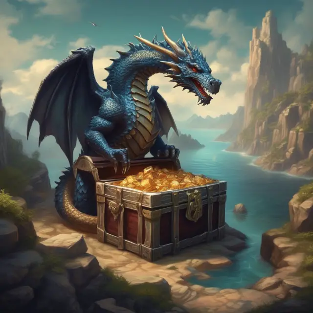 An image of a treasure chest with a guardian dragon, emphasizing the challenges investors face when dealing with illiquid assets