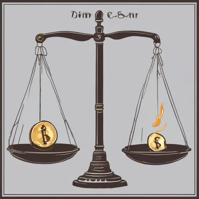 A scale with short-term debt obligations on one side and current assets on the other, representing liquidity risk assessment using the current ratio