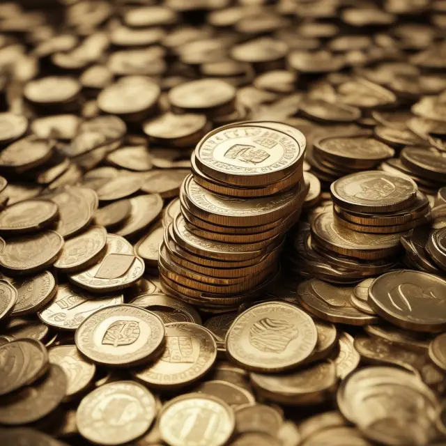 An image of gold coins piled in a deep well, illustrating the phenomenon of a liquidity trap where people hoard cash instead of investing or spending it.