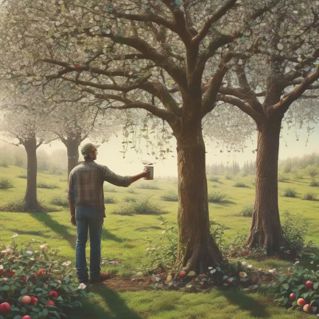 Market maker as a gardener providing liquidity to various securities in a vibrant financial garden