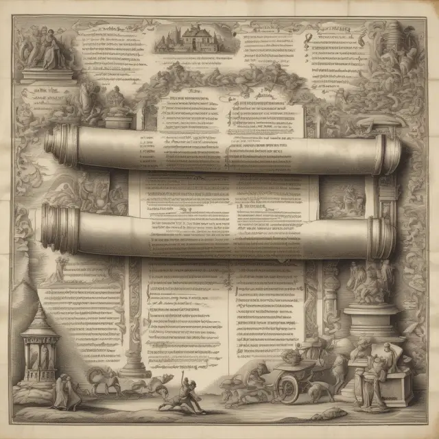An ancient scroll with depreciable assets like cars, trucks, and computers, representing listed property.