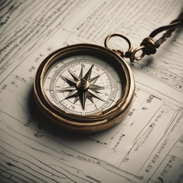 A broker holding a compass, representing expertise and dedication, amidst an intricate maze of an exclusive right-to-sell listing agreement