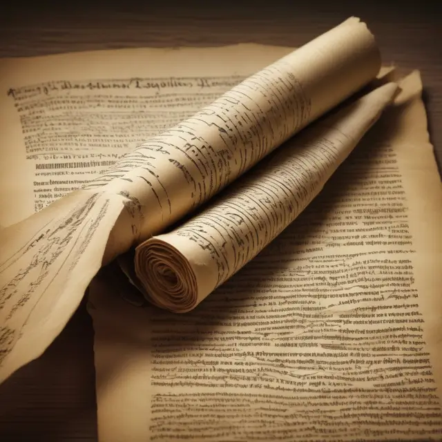 An ancient scroll unfurling, revealing the intricacies of a real estate listing agreement.