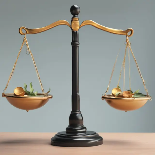 Scale representing stock exchange listing requirements, with market size and liquidity balanced for a company to list.