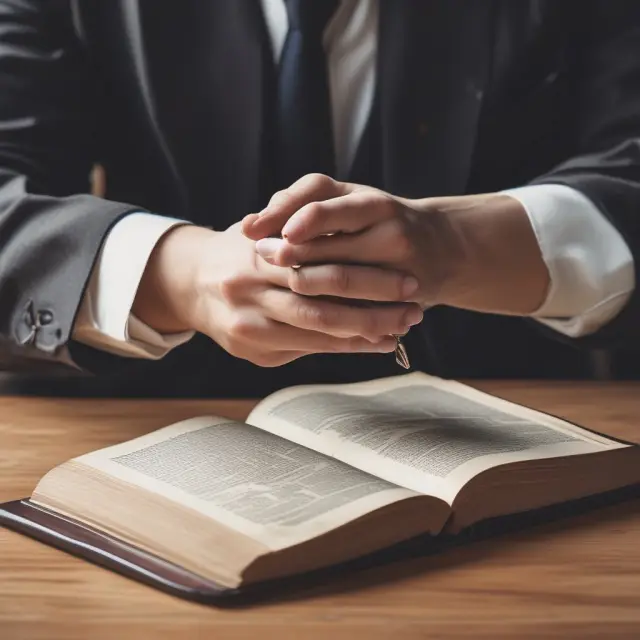 Grantor carefully transferring assets into a living trust, represented by an open book