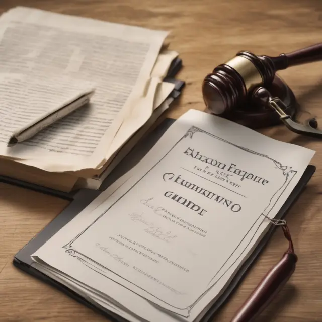 Image depicting living trust and will as shields representing protection and documents outlining instructions for estate distribution.