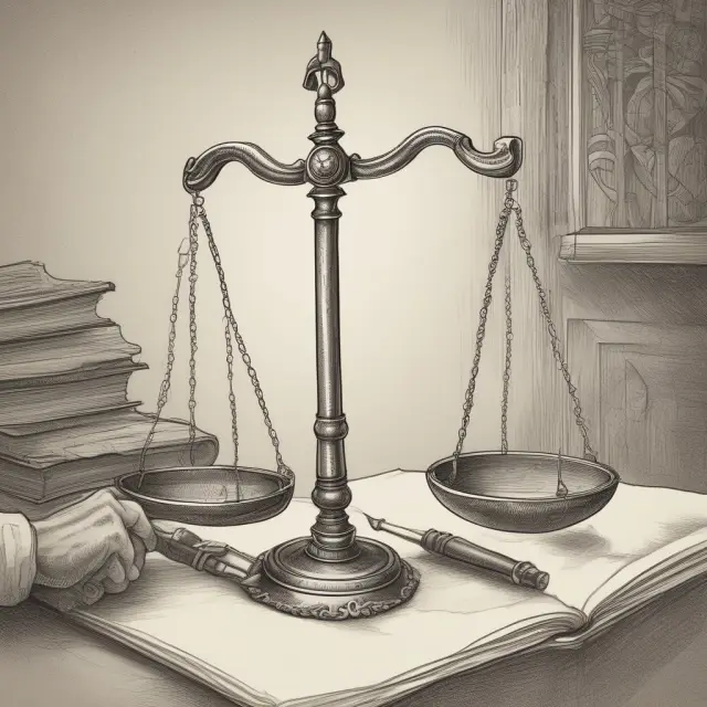 Person creating a living will, symbolizing the balance between personal choices and the passage of time