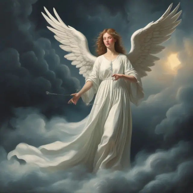 Healthcare Proxy: A trusted individual, symbolized by an angel, making critical medical decisions on behalf of someone unable to make them during challenging times