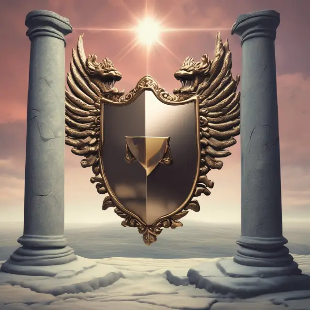 An investor protectively holding a shield emblazoned with an LLC logo, symbolizing a solid operating agreement that secures their interests and ensures effective business operations.