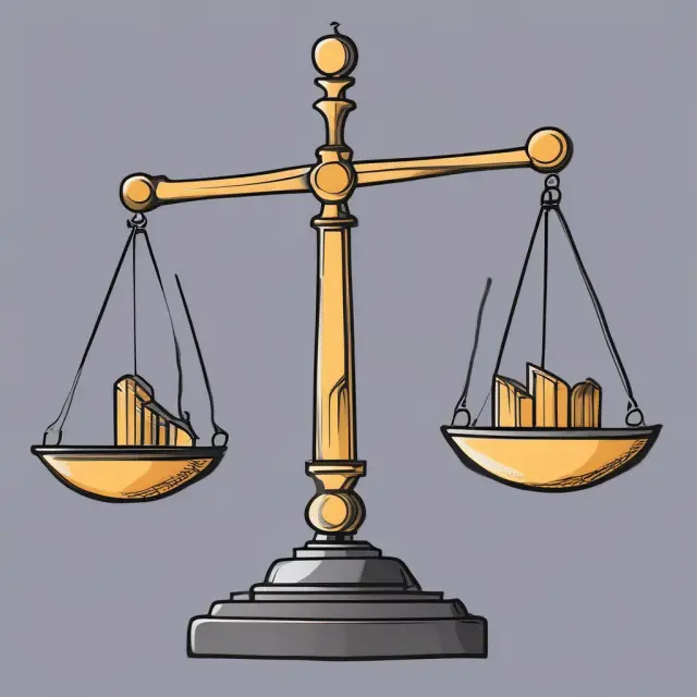 An image of two scales balancing an LLC and a partnership, symbolizing the comparison between their structural, taxational, and liability differences.