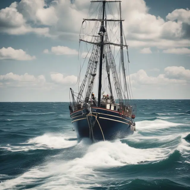 A solitary sailboat on tranquil waters is anchored by a detailed operating agreement
