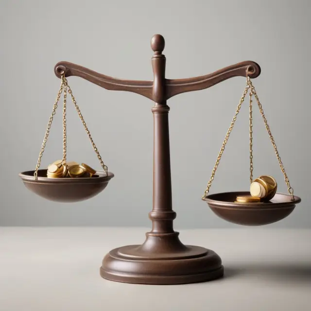 Loan life coverage ratio (LLCR) balancing scales depicting successful borrowers with a high LLCR, indicating financial solvency and reduced risk.