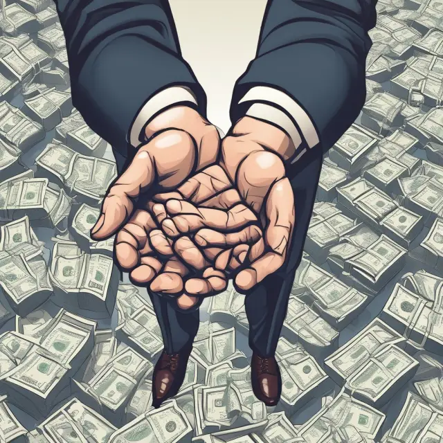 A broker extending a helpful hand to an investor, steering him through a body of water filled with load and no-load fund options