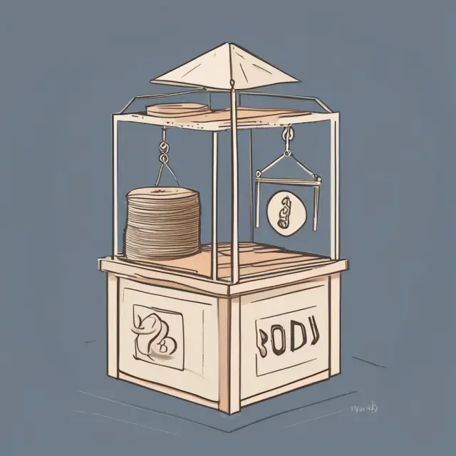 An image of two balanced scales. One side holds a