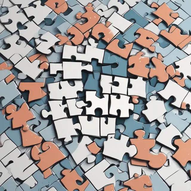 A beautifully crafted puzzle coming together: Loan documents, good credit score, and interview pieces aligning for loan commitment approval.