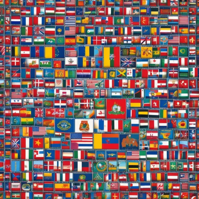 Mosaic of state flags representing varying regulatory requirements for loan production offices.