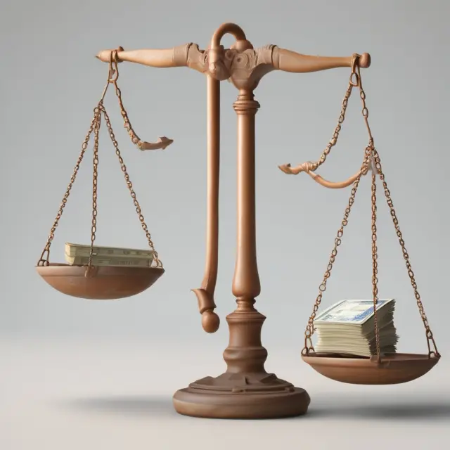Scale balancing loans and deposits: A visual representation of the loan-to-deposit ratio