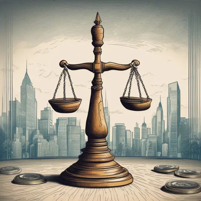 An unbalanced scale representing the potential shift in shareholder base when a defaulting borrower becomes a lender