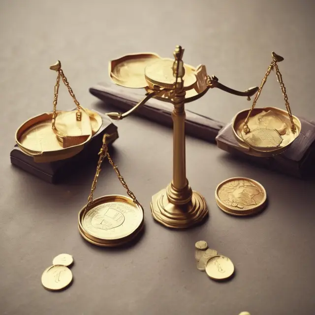 Comparing incurred losses and expected credit losses using scales with gold coins, illustrating the differences between historical and forward-looking approaches to loan loss provision calculation.