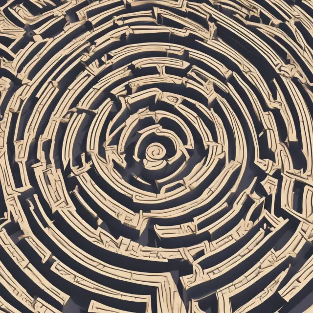 Applicant navigating a maze of financial institutions, seeking approval for a loan while avoiding the pitfalls of loan sharks