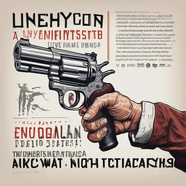Four powerful lobbies: NRA, environmentalists, education advocates, and healthcare organizations, depicted as influential giants with their respective symbols
