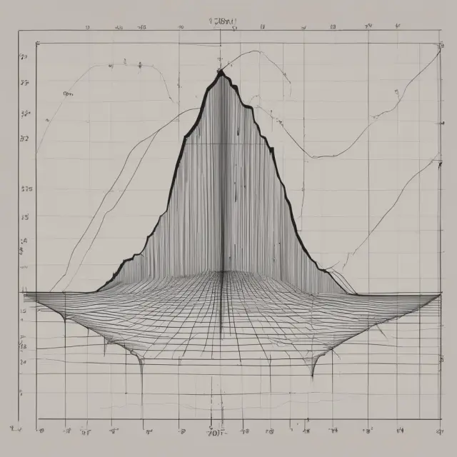 Image of a normal distribution transforming into a log-normal distribution, symbolizing its application in analyzing positive financial data