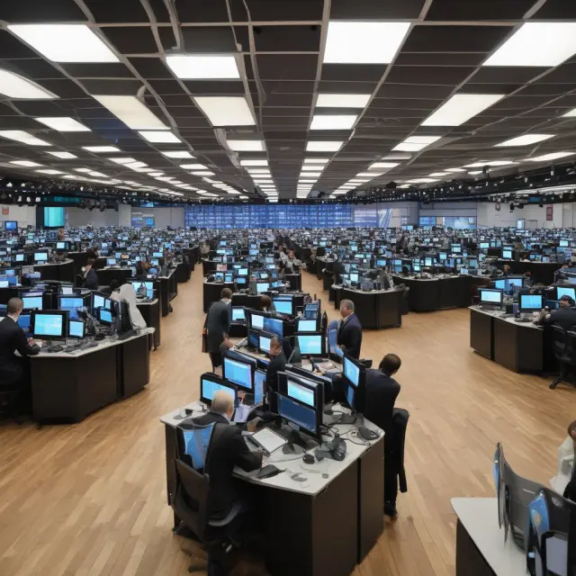Traders using open outcry, telephone systems, and electronic platforms on the London Metal Exchange (LME)
