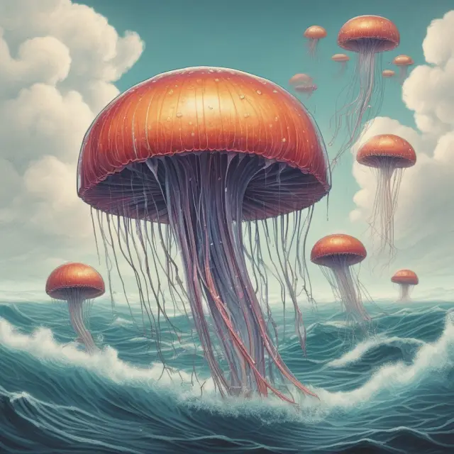 A translucent jellyfish illuminating the depths of an insurer
