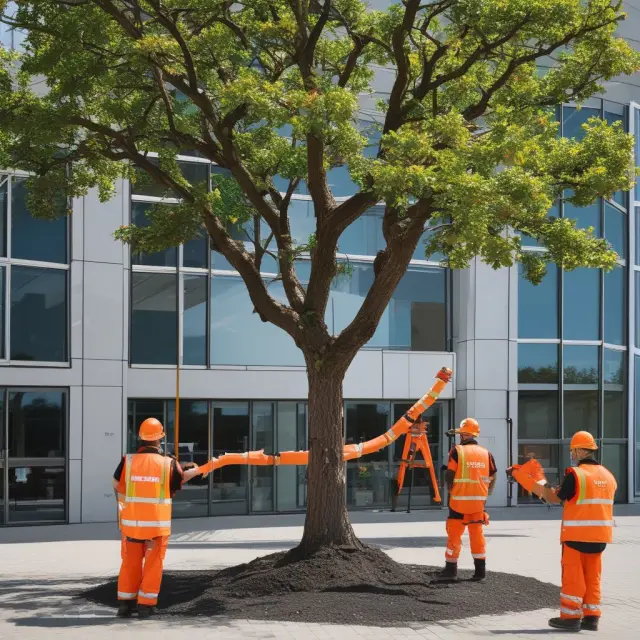 An image of a tree with the Konecranes logo growing, depicting a company