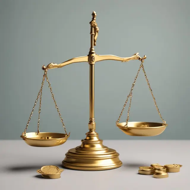 A scale showing a golden oil barrel on one side and a futures contract scroll on the other, indicating profit or loss calculation for long hedges