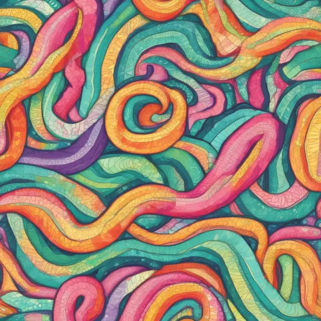 Image of a long jelly roll strategy with call and put spreads represented as colorful ribbons