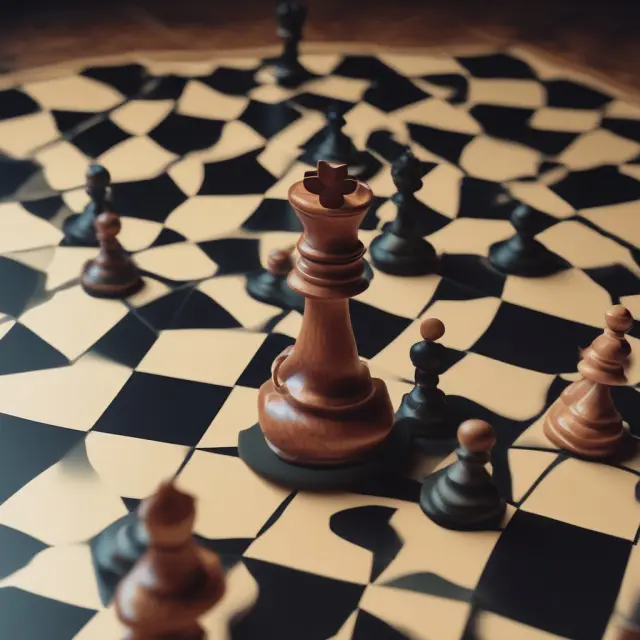 An institutional investor wielding a high-tech chessboard, implementing synthetic put strategies against dynamic market conditions