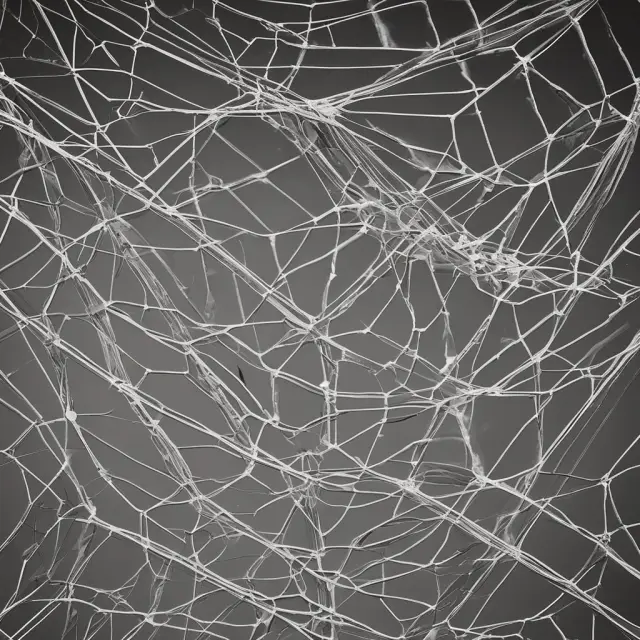 An intricate web of asbestos fibers representing the extended nature and financial implications of long-tail liabilities.