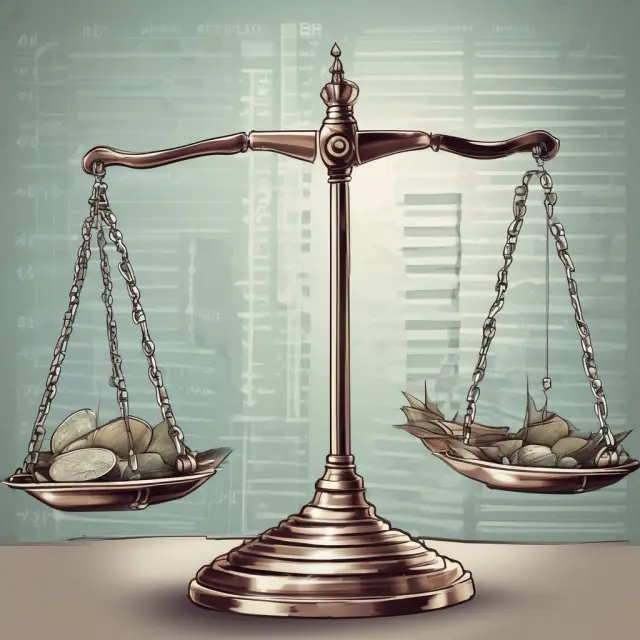 An image of an ancient scale with transparency, SEC regulations, and ESG considerations balanced by a wise figure representing the SEC