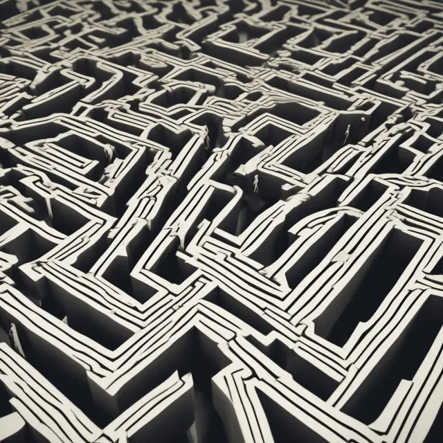 An intricate maze of futures contracts and look-alike contracts overlapping, reflecting financial derivatives.