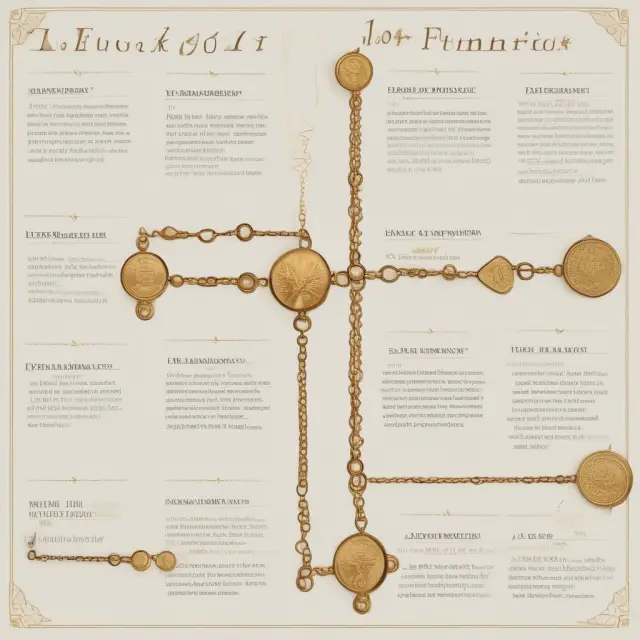 Golden chain linking significant moments in the history of look-alike contracts from OOF to modern derivatives.