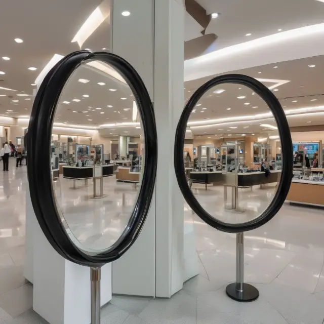 Image of a mirror, reflecting both exchange-traded futures contracts (left) and their cash-settled over-the-counter counterparts (right), symbolizing the relationship between them.