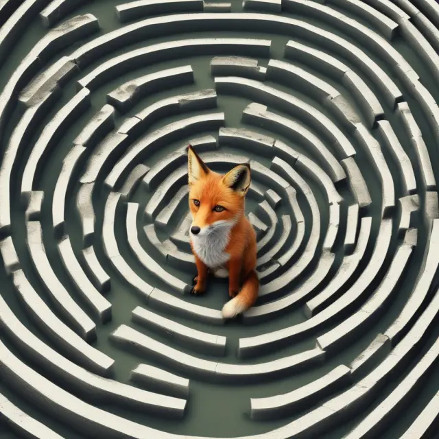 Fox navigating financial maze, representing exploitation of investment loopholes