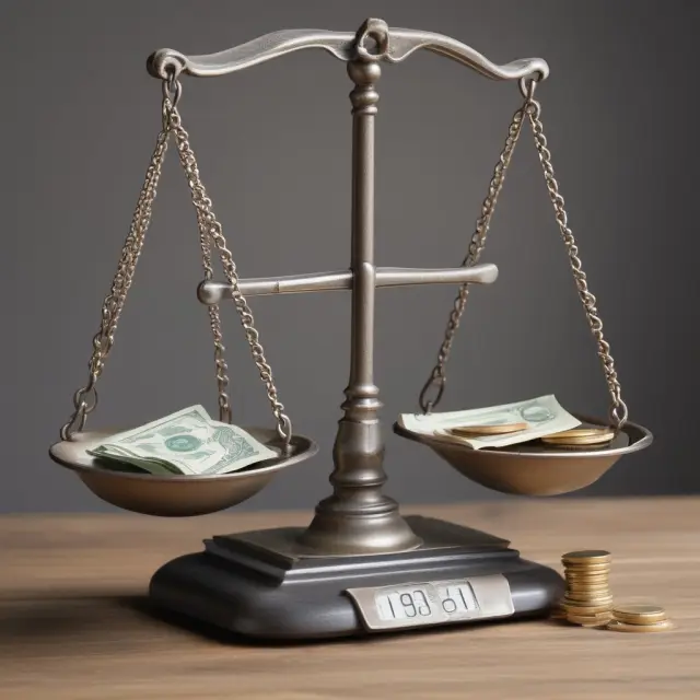 Balancing loss adjustment expenses with profitability in insurance: A metaphorical image of a scale.