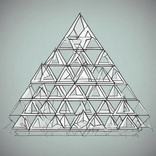 Pyramid of triangles illustrating Aetna