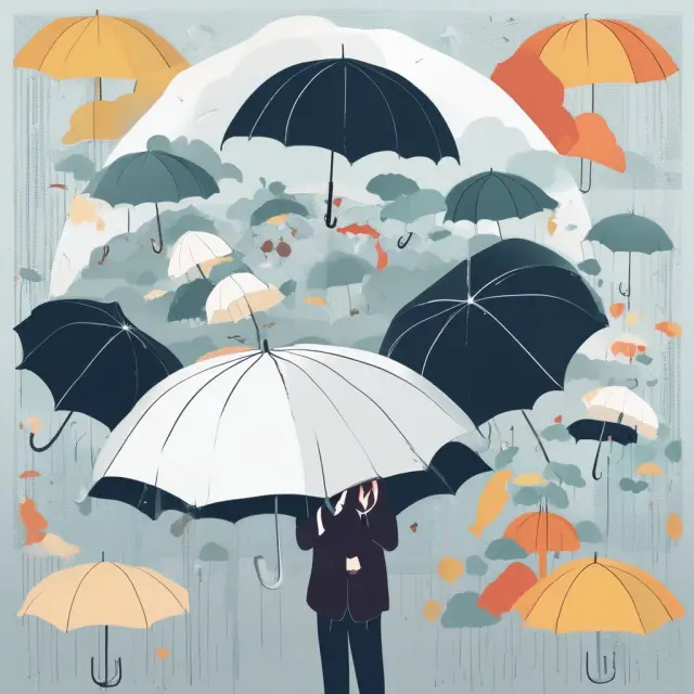 A lender holding an umbrella sheltering assets - a metaphor for loss payees and forced placed insurance protecting investments