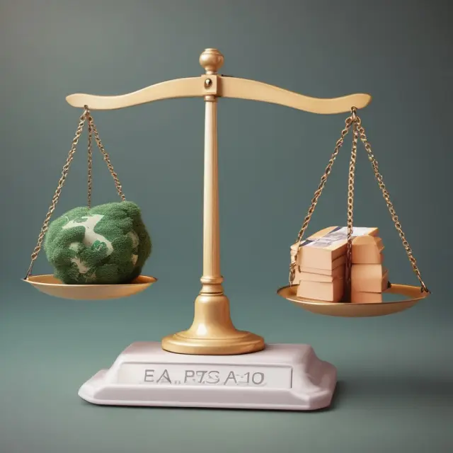 Two scales representing loss ratios and benefit-expense ratios in equilibrium, demonstrating the importance of both for assessing an insurance company
